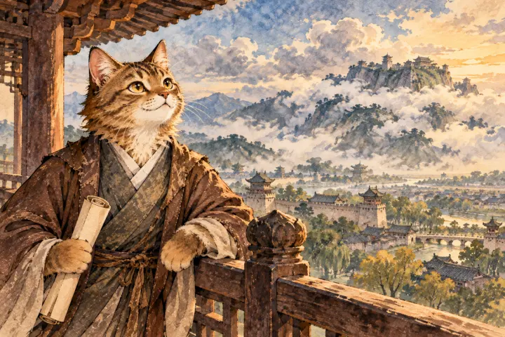 玉垒山上浮云变幻，杜甫感怀古今兴替